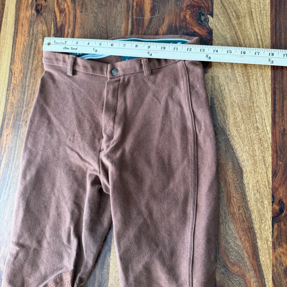 Private Edition Silver Women Equestrian Riding Breeches Brown Size 30 L 28 Waist - Picture 8 of 11